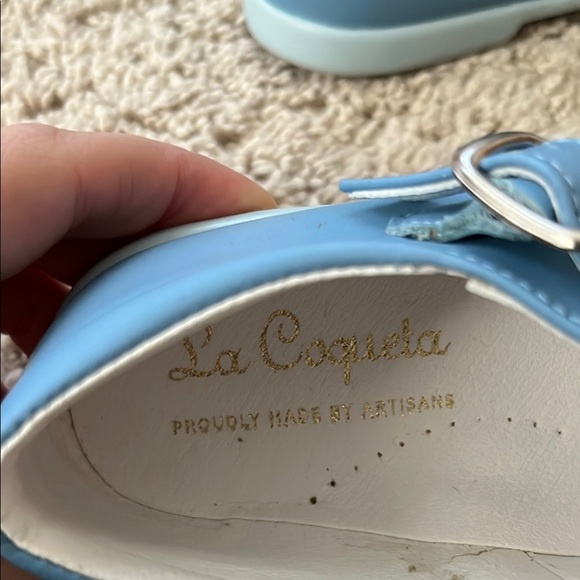 Leather, Blue Kids Mary Jane Shoes - Picture 4 of 4